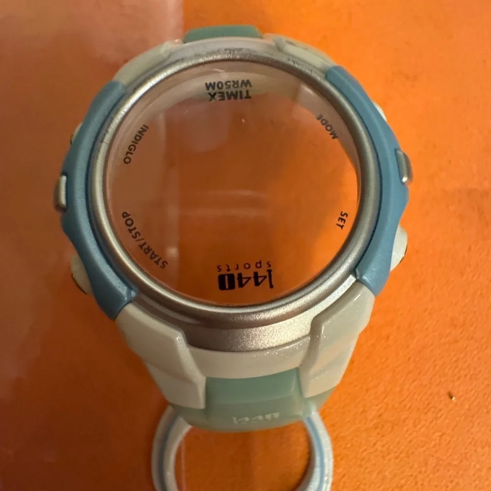 Timex 1440 Blue and White Smartwatch with flower band PARTS only